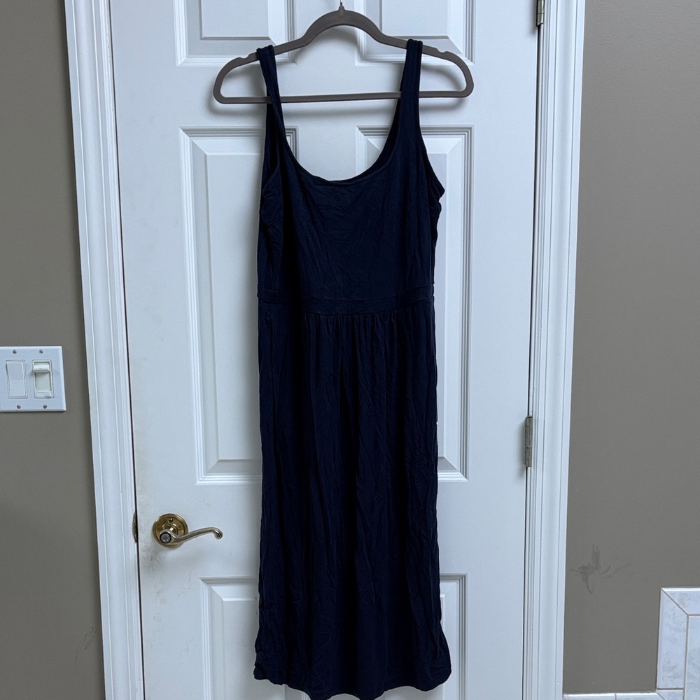 Daily Ritual Women's Navy Dress